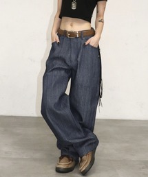 FTW（エフティダブリュー）の「【UNISEX】DOUBLE KNEE RIGID BELT PANTS（デニムパンツ）」