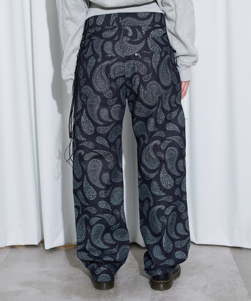 FTW（エフティダブリュー）の「【UNISEX】DOUBLE KNEE RIGID BELT PANTS（デニムパンツ・レディース・ストライプ/インディゴブルー/ブラック・SMALL/LARGE/MEDIUM）」の20枚目の写真