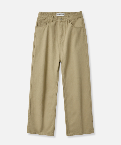 DEVELOVE(デヴローブ)の「エッセンシャルムードセミワイドコットンパンツ_ベージュ(その他パンツ・メンズ・ベージュ・L/XL/2XL/M)」の5枚目の写真
