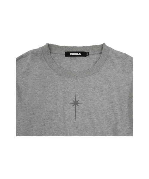MEA（メア）の「DAMAGED LAYERED BOXY TOP [MELANGE GREY]（Tシャツ/カットソー・メンズ・その他・2/3）」の3枚目の写真