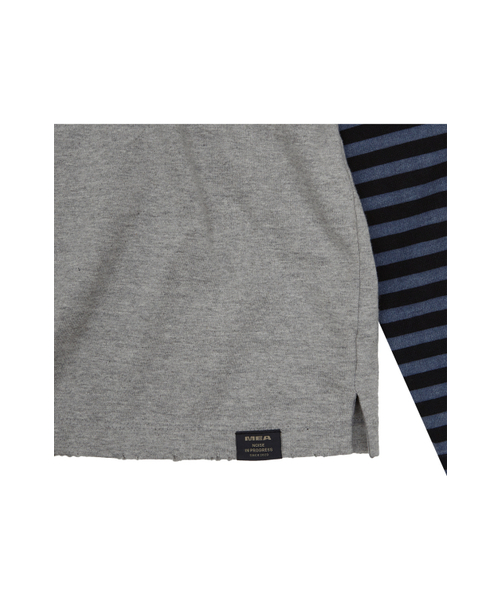 MEA（メア）の「DAMAGED LAYERED BOXY TOP [MELANGE GREY]（Tシャツ/カットソー・メンズ・その他・2/3）」の4枚目の写真