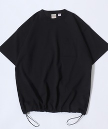 Goodwear（グッドウェア）の「Goodwear/グッドウェア 吸水速乾 接触冷感 オーバーサイズ USAコットン 無地 ポケット ドローコード クルーネック 半袖Tシャツ/レディース メンズ（Tシャツ/カットソー）」