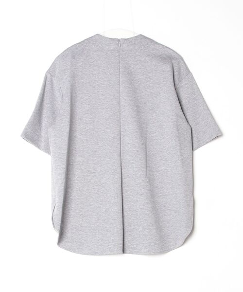 Demi-Luxe BEAMS（デミルクス ビームス）の「D コットンバウンシーT（Tシャツ/カットソー・レディース・グレー/ホワイト・ONE SIZE）」の3枚目の写真