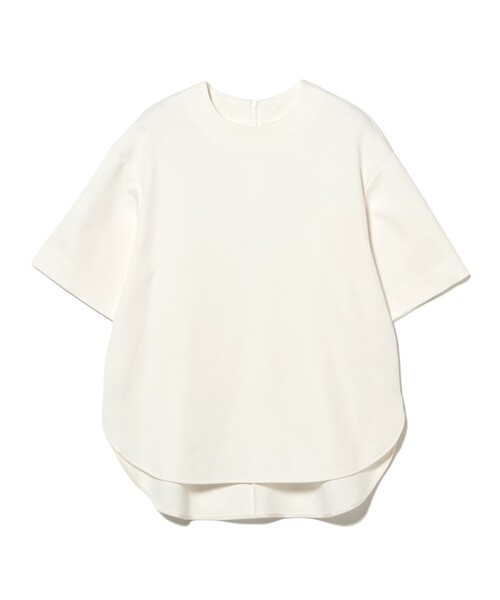 Demi-Luxe BEAMS（デミルクス ビームス）の「コットン バウンシー Tシャツ（Tシャツ/カットソー・レディース・グレー/ホワイト・ONE SIZE）」の13枚目の写真