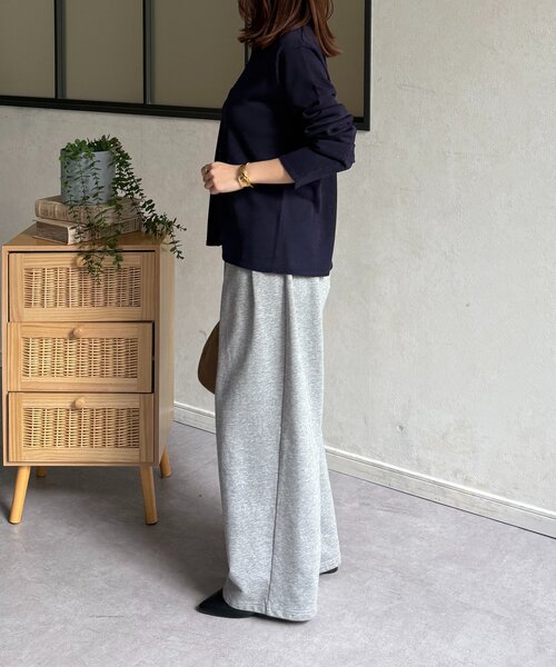 Thevon(ゼボン)の「襟付きシャリニットカーディガン(カーディガン/ボレロ・レディース・ピンク/ネイビー/ベージュ/グレー・FREE)」の21枚目の写真