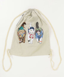 CORISCO（コリスコ）の「ポリエステルアニマル柄ナップサック(M1)（バックパック/リュック）」