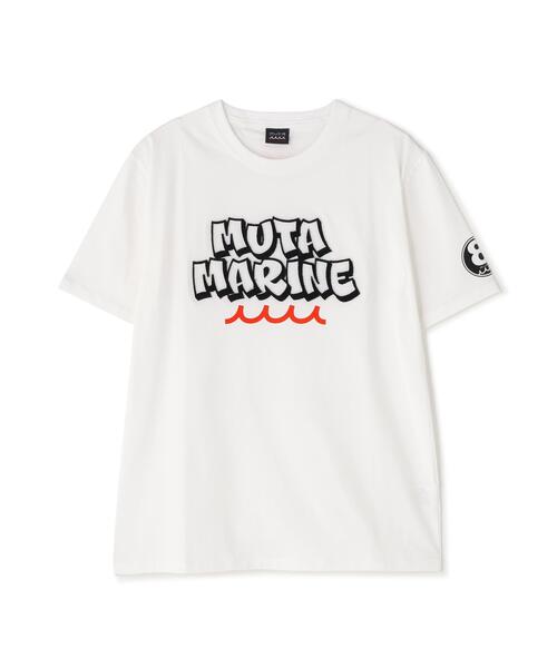 muta marine（ムータ・マリン）の「muta MARINE/ムータ マリン/別注muta Brush Tee（Tシャツ/カットソー・メンズ・ブラック/ホワイト・L/M/XL）」の2枚目の写真
