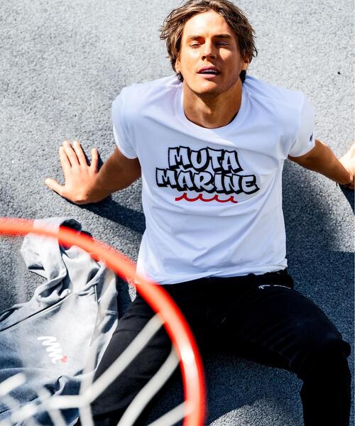 muta marine(ムータ・マリン)の「muta MARINE/ムータ マリン/別注muta Brush Tee(Tシャツ/カットソー・メンズ・ブラック/ホワイト・L/M/XL)」の15枚目の写真