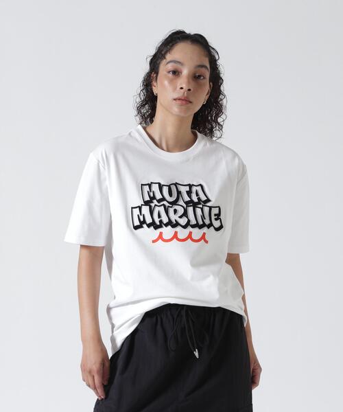 muta marine(ムータ・マリン)の「muta MARINE/ムータ マリン/別注muta Brush Tee(Tシャツ/カットソー・メンズ・ブラック/ホワイト・L/M/XL)」の19枚目の写真