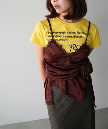 【SANSeLF】レーストリムキャミソール saw26s042