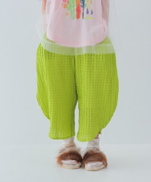 unica(ユニカ)の「エアリーレースまんまるパンツ(その他パンツ・キッズ・ライトパープル/オフホワイト/ブラック・XL/L)」の3枚目の写真