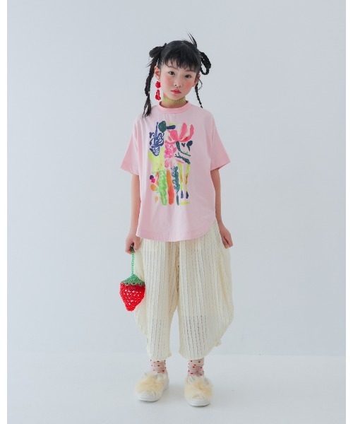 unica(ユニカ)の「エアリーレースまんまるパンツ(その他パンツ・キッズ・ライトパープル/オフホワイト/ブラック・XL/L)」の4枚目の写真
