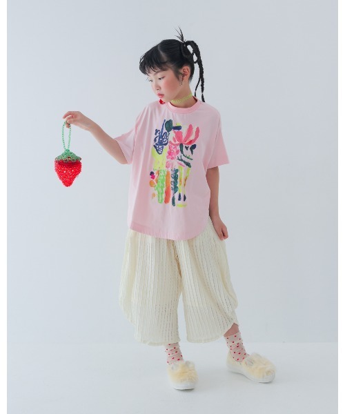 unica(ユニカ)の「エアリーレースまんまるパンツ(その他パンツ・キッズ・ライトパープル/オフホワイト/ブラック・XL/L)」の6枚目の写真