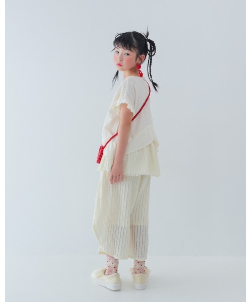 unica(ユニカ)の「エアリーレースまんまるパンツ(その他パンツ・キッズ・ライトパープル/オフホワイト/ブラック・XL/L)」の8枚目の写真