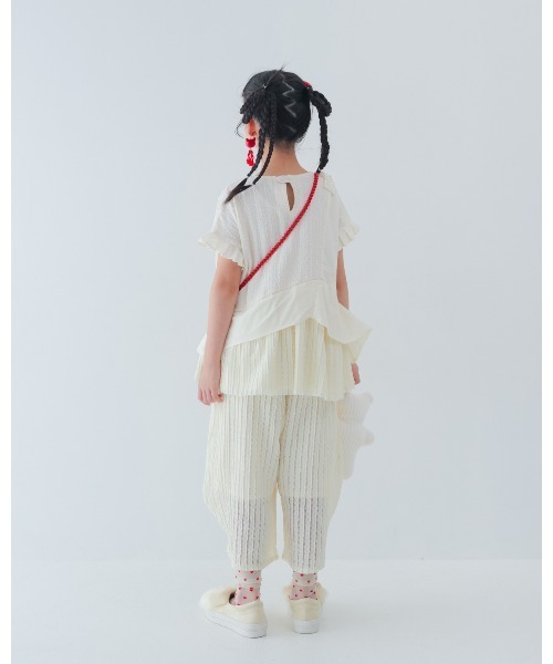 unica(ユニカ)の「エアリーレースまんまるパンツ(その他パンツ・キッズ・ライトパープル/オフホワイト/ブラック・XL/L)」の9枚目の写真