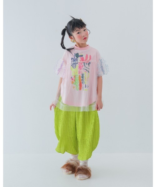 unica(ユニカ)の「エアリーレースまんまるパンツ(その他パンツ・キッズ・ライトパープル/オフホワイト/ブラック・XL/L)」の12枚目の写真