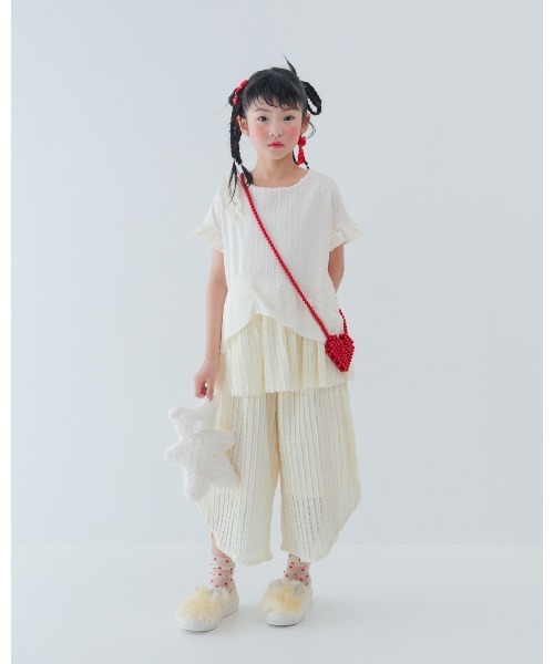 unica(ユニカ)の「エアリーレースまんまるパンツ(その他パンツ・キッズ・ライトパープル/オフホワイト/ブラック・XL/L)」の7枚目の写真