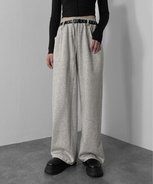 LVEU.（ラブユ.）の「【jiasecond.】ベルト付きスウェットパンツ / スウェット パンツ ルーズ ベルト ZOZOTOWN限定（スウェットパンツ）」
