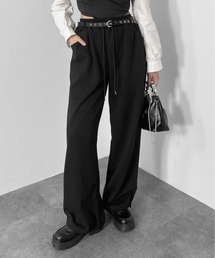 LVEU.（ラブユ.）の「【jiasecond.】ベルト付きスウェットパンツ / スウェット パンツ ルーズ ベルト ZOZOTOWN限定（スウェットパンツ）」