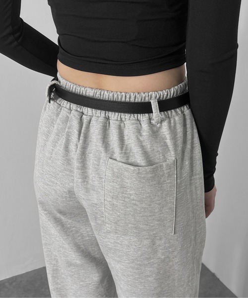jiasecond.(ジアセカンド)の「【jiasecond.】ベルト付きスウェットパンツ / スウェット パンツ ルーズ ベルト ZOZOTOWN限定(スウェットパンツ・レディース・アイボリー/ブラック/グレー・FREE)」の18枚目の写真