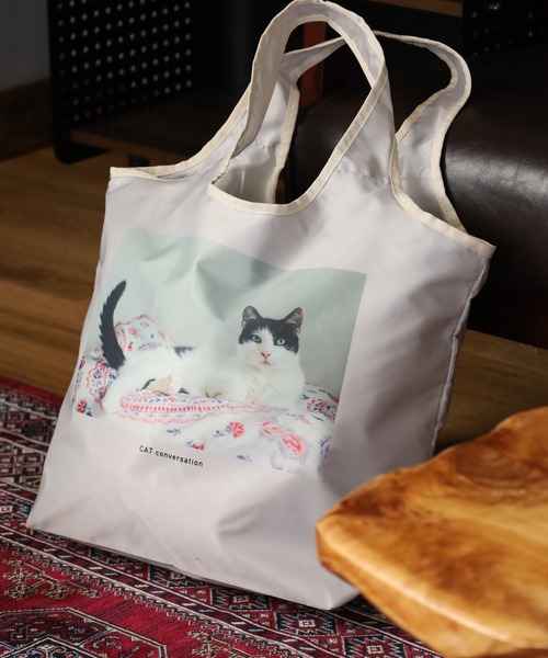 FUNALIVE(ファンアライブ)の「CAT DAY 保冷保温機能付コンパクトエコバッグ(エコバッグ/サブバッグ・メンズ・その他1/その他3/その他4/その他2・FREE)」の2枚目の写真