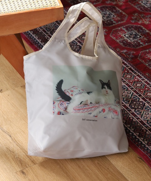 FUNALIVE(ファンアライブ)の「CAT DAY 保冷保温機能付コンパクトエコバッグ(エコバッグ/サブバッグ・メンズ・その他1/その他3/その他4/その他2・FREE)」の5枚目の写真