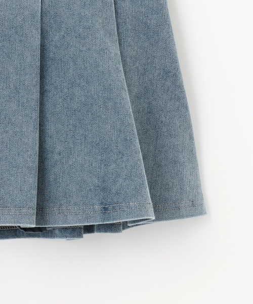 LOVETOXIC（ラブトキシック）の「デニムライクカットプリーツスカート（スカート・キッズ・ブルー/グレー・130cm/L:160cm/S:140cm/M:150cm）」の14枚目の写真