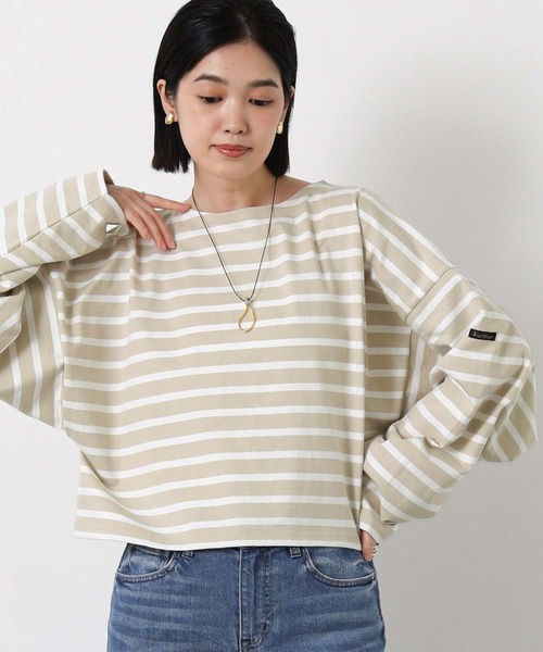 ルミノアボーダーショートカットソー（Tシャツ/カットソー）｜Le Minor