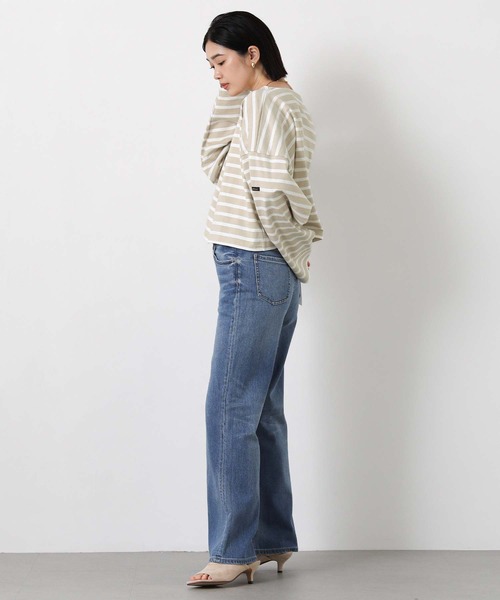 Le Minor（ルミノア）の「ルミノアボーダーショートカットソー（Tシャツ/カットソー・レディース・ブルー系/ブラック×ホワイト/ベージュ系・FREE）」の21枚目の写真