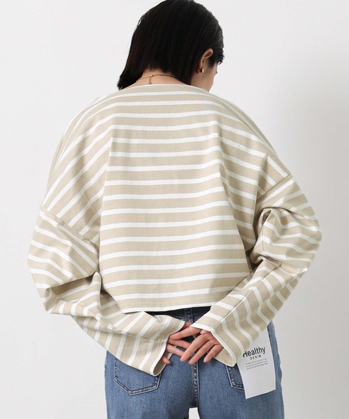 ルミノアボーダーショートカットソー（Tシャツ/カットソー）｜Le Minor