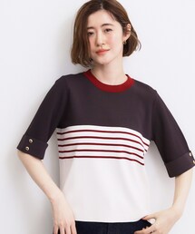 grove | 新色追加！【シリーズ累計36万枚/名品ニット】やわらかドライタッチ 袖メッシュ編みニット(ニット/セーター)