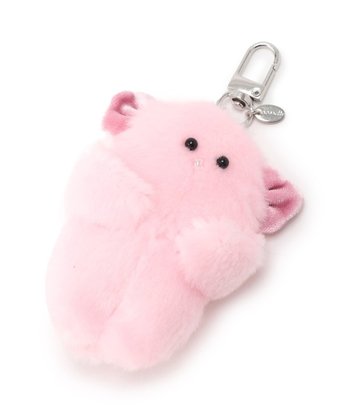 pom ponette junior(ポンポネットジュニア)の「ふわりんアニマルファーチャーム(その他小物・キッズ・ベージュ/オレンジ/ライトブルー/ライトピンク/ライトグレー/ホワイト・F)」の5枚目の写真