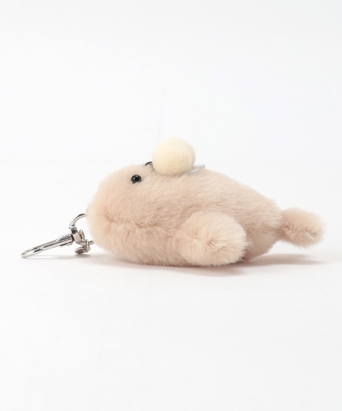 pom ponette junior(ポンポネットジュニア)の「ふわりんアニマルファーチャーム(その他小物・キッズ・ベージュ/オレンジ/ライトブルー/ライトピンク/ライトグレー/ホワイト・F)」の8枚目の写真