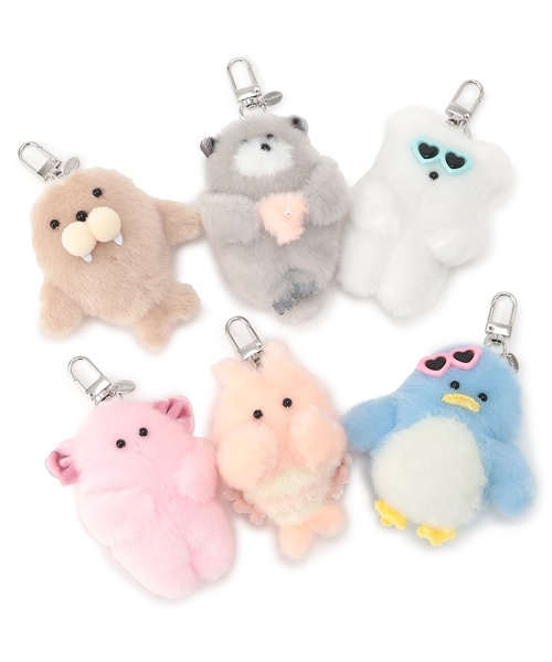 pom ponette junior(ポンポネットジュニア)の「ふわりんアニマルファーチャーム(その他小物・キッズ・ベージュ/オレンジ/ライトブルー/ライトピンク/ライトグレー/ホワイト・F)」の11枚目の写真