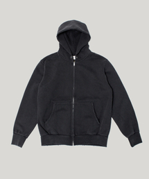 RUSTICCLUB（ラスティッククラブ）の「VINTAGE DISTRESSED HEAVY SWEAT ZIP HOODIE_BLACK（パーカー）」