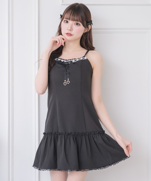 couture BY ROJITA（クチュールバイロジータ）の「レースボレロ×キャミワンピース（ワンピース・レディース・ブラック/パープル/ピンク・FREE）」の16枚目の写真
