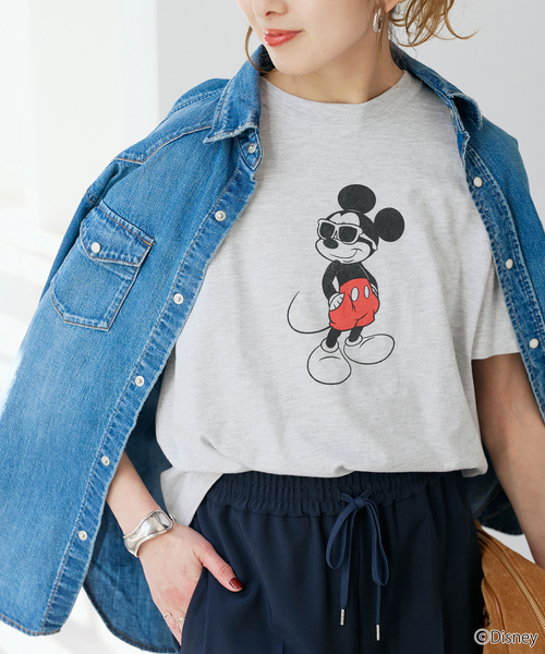 Spick & Span（スピックアンドスパン）の「《追加》GOOD ROCK SPEED / グッドロックスピード 別注 / ミッキー / Tシャツ（Tシャツ/カットソー・レディース・ブラック系その他/ホワイト/グレー・FREE）」の3枚目の写真