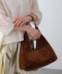 CHRISTIAN VILLA | スエードスタッズトラペーズバッグ【クリスチャンヴィラ/CHRISTIAN VILLA】(ハンドバッグ)