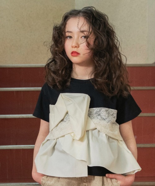 EDWIN(エドウィン)の「【Ou? by EDWIN】切替デザイン半袖Tシャツ(Tシャツ/カットソー・キッズ・ブラック/アイボリー・140/130/110/150/90/120/100)」の13枚目の写真