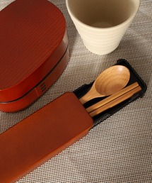 FUNALIVE（ファンアライブ）の「HAKOYA 18.0木目スライドスプーン＆箸セット（お弁当箱）」