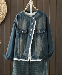 CHUL（チュル）の「レース切替デニムジャケット（その他アウター）」