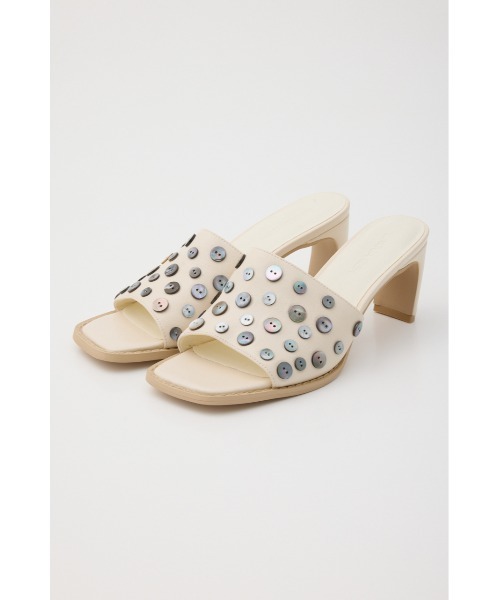 LAGUA GEM（ラグアジェム）の「SHELL BUTTON ミュール（サンダル・レディース・アイボリー/ブラック・SMALL/MEDIUM/LARGE）」の18枚目の写真