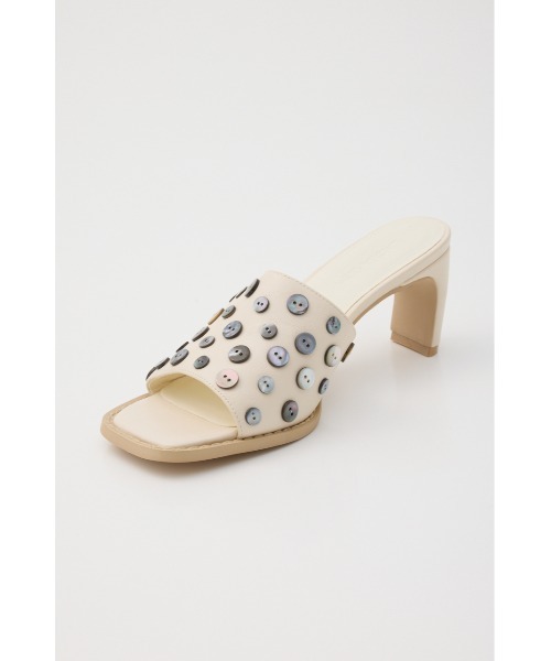 LAGUA GEM（ラグアジェム）の「SHELL BUTTON ミュール（サンダル・レディース・アイボリー/ブラック・SMALL/MEDIUM/LARGE）」の15枚目の写真