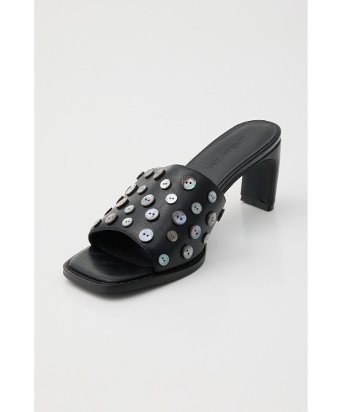 LAGUA GEM（ラグアジェム）の「SHELL BUTTON ミュール（サンダル・レディース・アイボリー/ブラック・SMALL/MEDIUM/LARGE）」の20枚目の写真