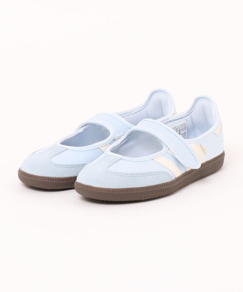 adidas(アディダス)の「ADIDAS アディダス SAMBA JANE W サンバ ジェーン W IH9206 CRYS/CREA/GUM5(スニーカー・レディース・ブルー・26.0cm/25.5cm/25.0cm/24.5cm/24.0cm/23.5cm/23.0cm/22.5cm/22.0cm)」の1枚目の写真