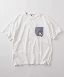 CAPTAIN STAG | 【76】【CAPTAIN STAG/キャプテンスタッグ】ピスネーム付 布帛ポケット クルーネック Tシャツ/ユニセックス/レディース/メンズ(Tシャツ/カットソー)