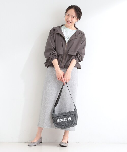 SHOO・LA・RUE(シューラルー)の「ラタプリントショルダーバッグ(ショルダーバッグ・レディース・ブルーグリーン/ライトオレンジ系1/ベージュ系/ブルー系/イエロー系/ブラック系・00)」の8枚目の写真