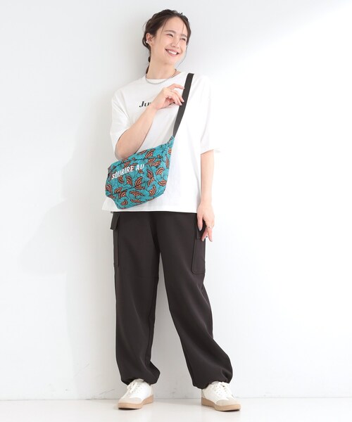 SHOO・LA・RUE(シューラルー)の「ラタプリントショルダーバッグ(ショルダーバッグ・レディース・ブルーグリーン/ライトオレンジ系1/ベージュ系/ブルー系/イエロー系/ブラック系・00)」の16枚目の写真