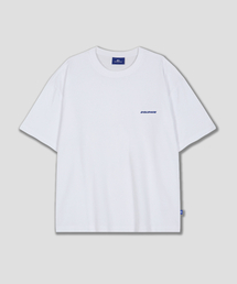 ドルフィン刺繍ロゴ半袖Tシャツホワイト