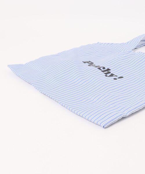 Ritzy(リッツィー)の「6色展開 ストライプ柄 ロゴプリント トートバッグ(トートバッグ・レディース・ブラック系1/ブラック系2/ブルー/レッド/グリーン/ホワイト・FREE)」の15枚目の写真